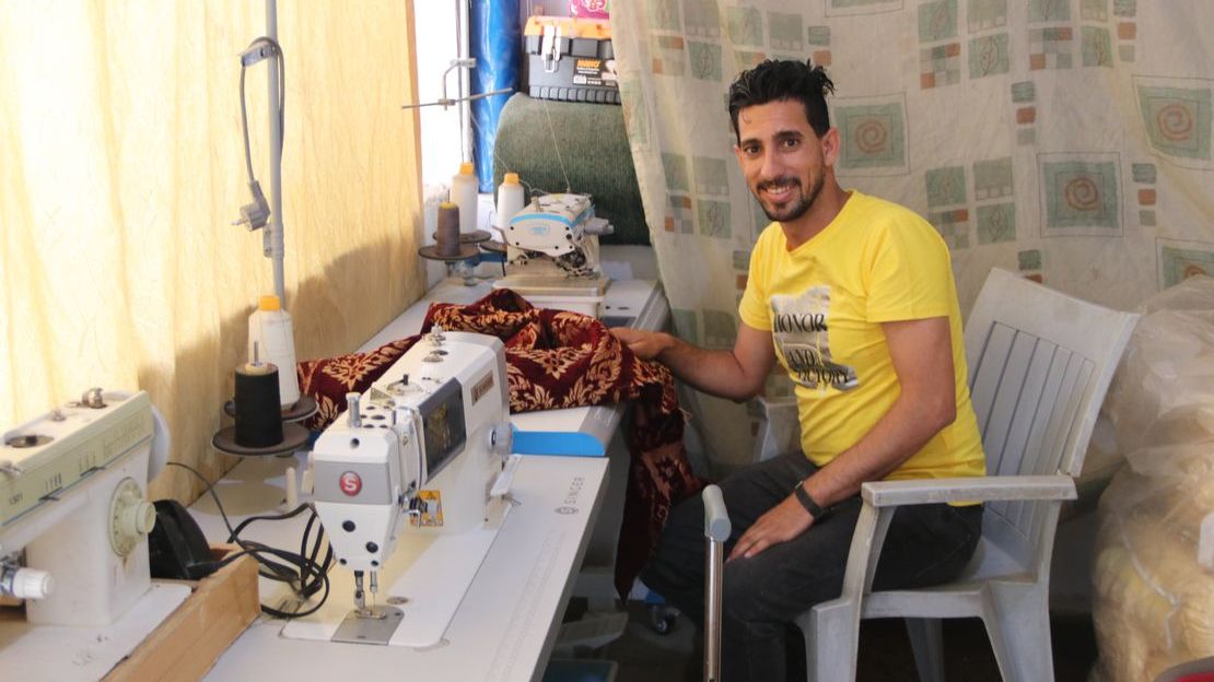 Ahmad lost his job after his injury. HI helped him start his own business