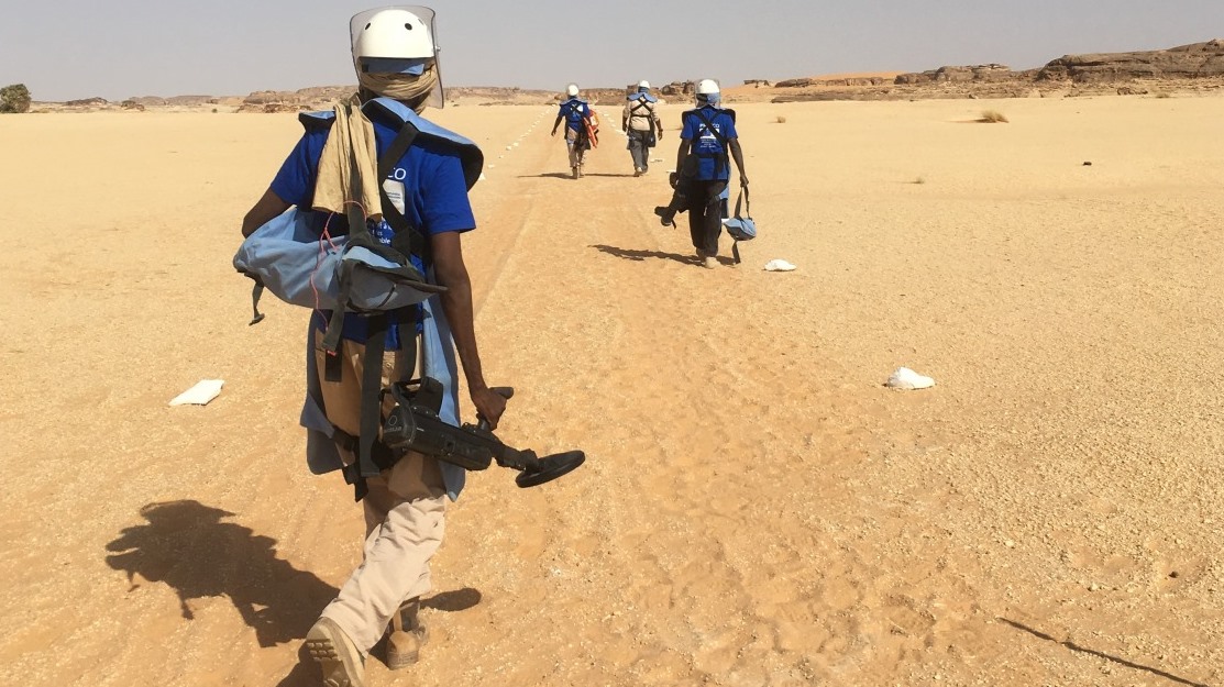 Demining operations in Chad