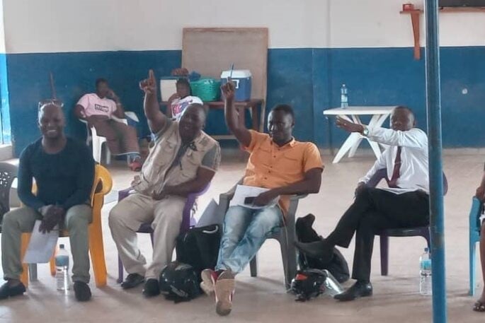 Hospital managers in training in Kono