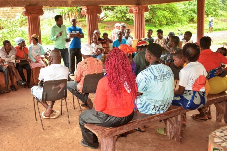 Community inception meeting organised by an Organisation of Persons with Disabilities