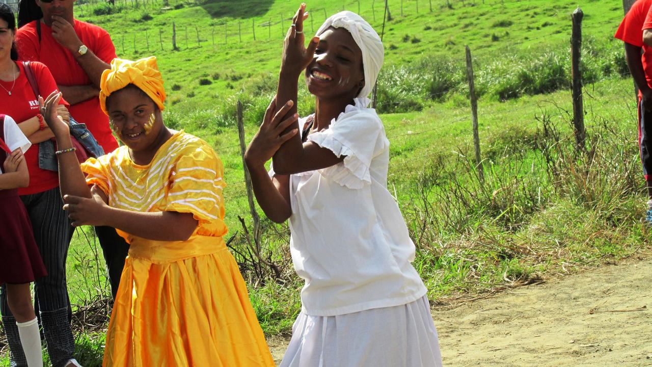 A show organised as part of the community-based rehabilitation project