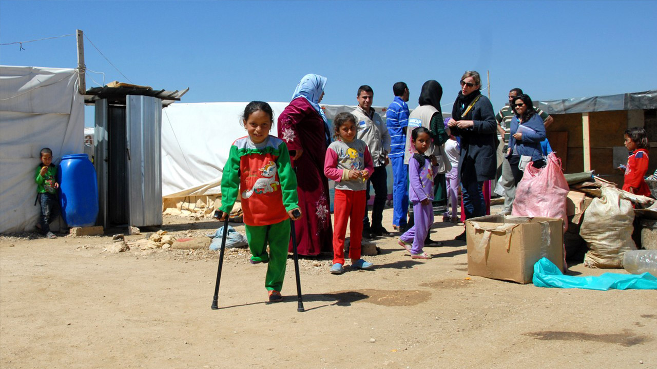 Ahlam, a young Syrian amputee, Lebanon - HI