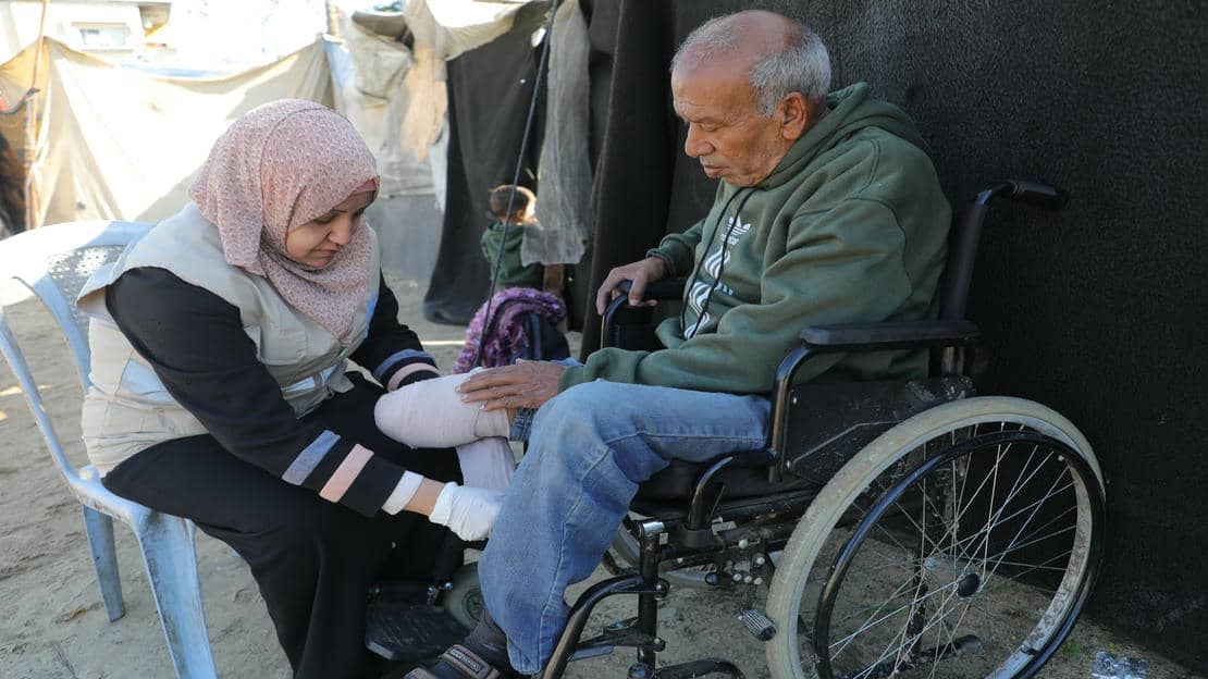 In Gaza, Fayez regains his mobility thanks to HI  