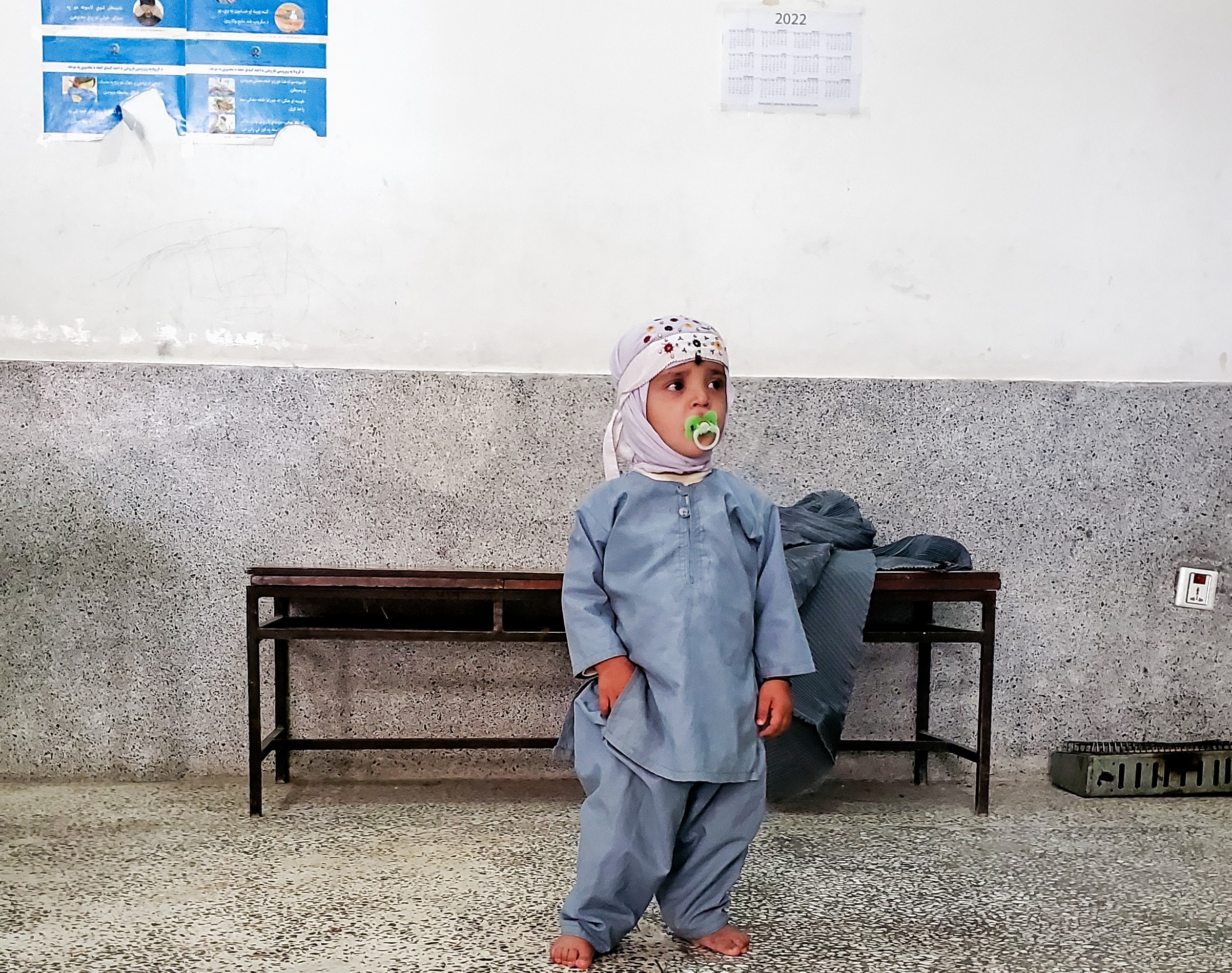 After the treatment of his club foot, Hidyatullah can easily stand up and walk