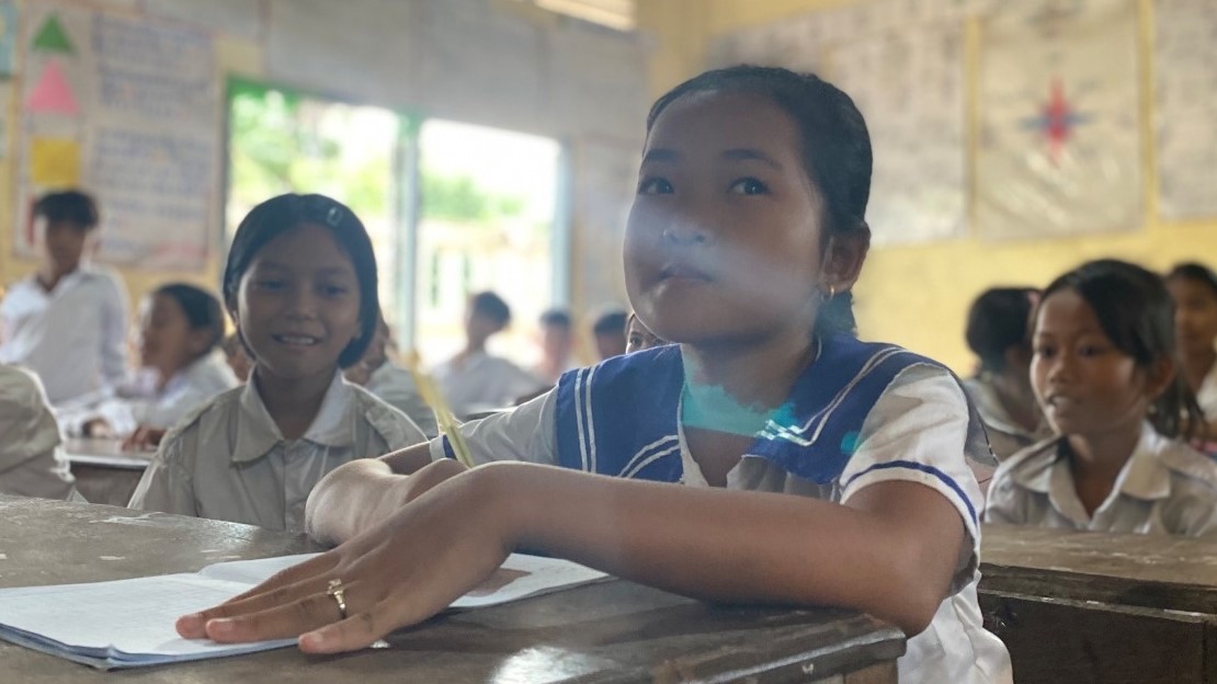 Vuth Ta and her mother were both amputated after a terrible road accident and were fitted by HI teams at the PRC in Kampong Cham, Cambodia