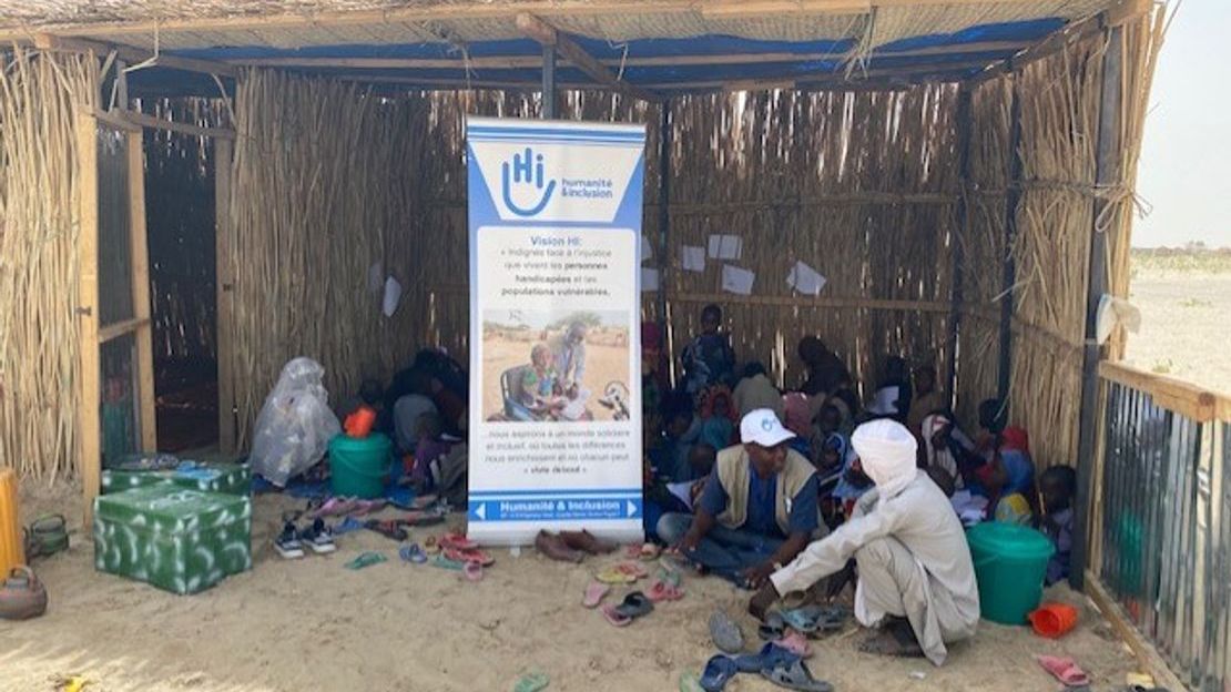 HI’s Child-friendly area for drawing, playing and activities at the Ngourtou Koumboua primary school. Lake Province, Chad. © HI