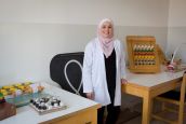 Sina, occupational therapist at the Basma hospital rehabilitation centre 