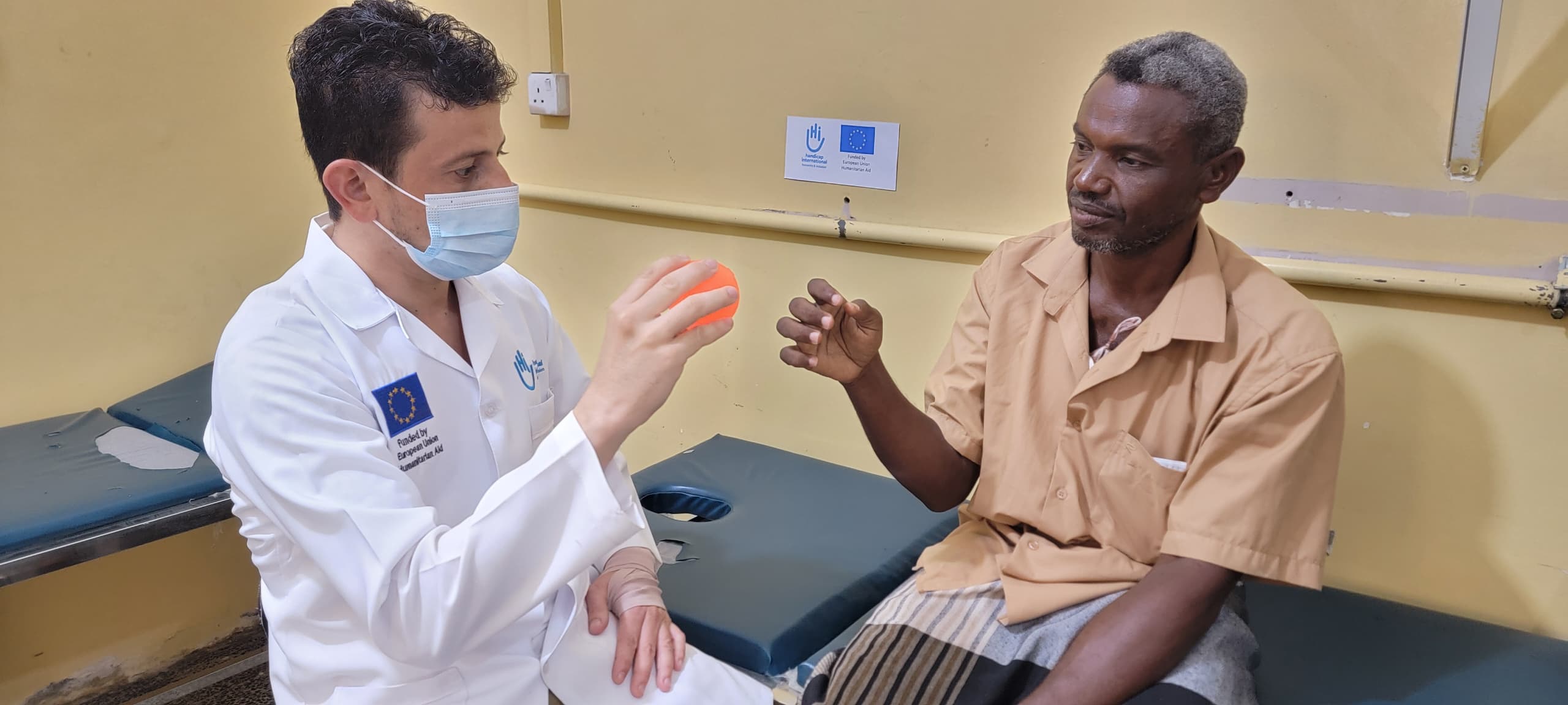 Ali during a rehabilitation session 