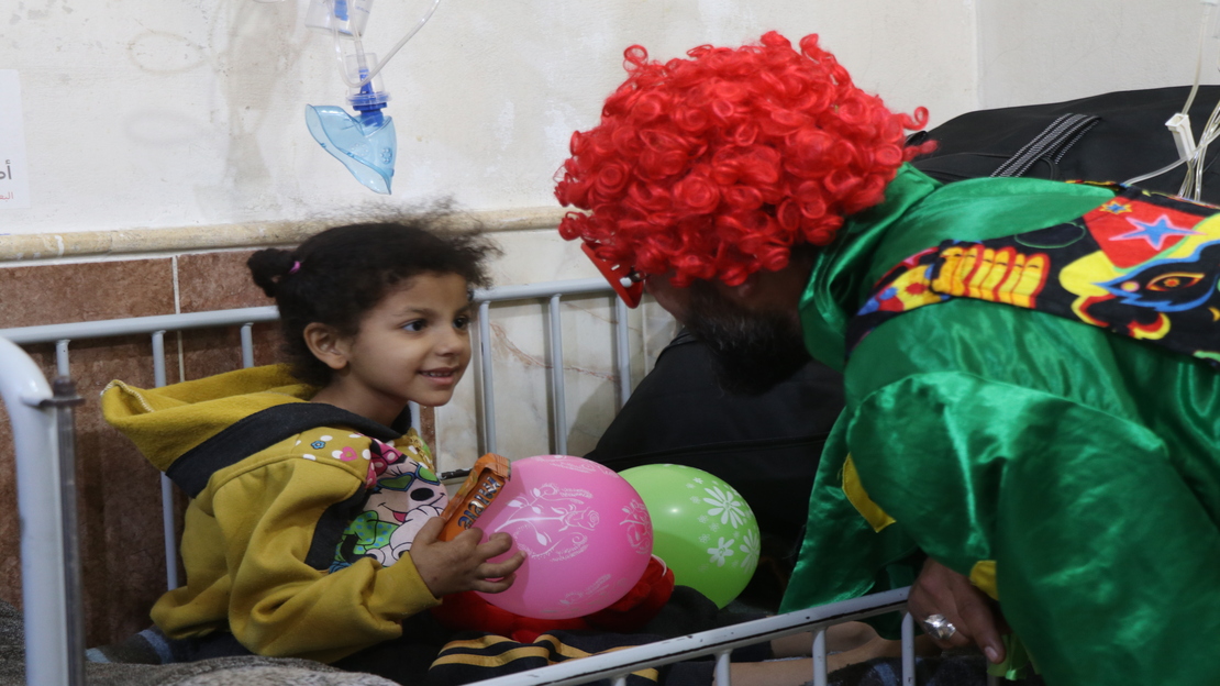 Israa Fahed Al Abood,injured during the earthquake on 6 February, at Al-Rahma hospital.