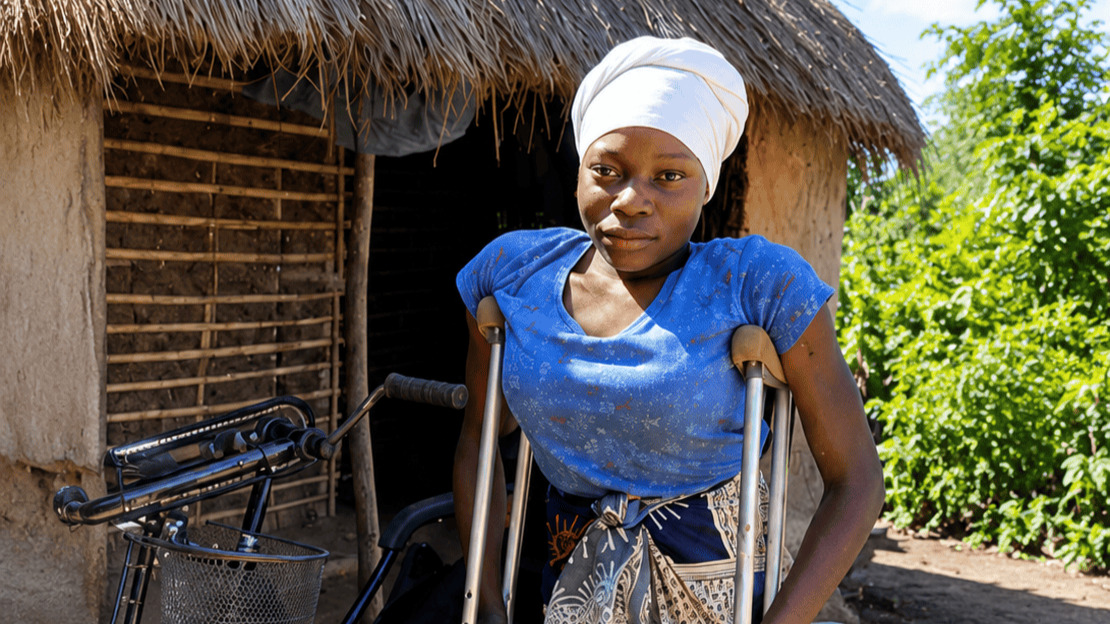 In Mozambique, Juliana regains her mobility thanks to rehabilitation