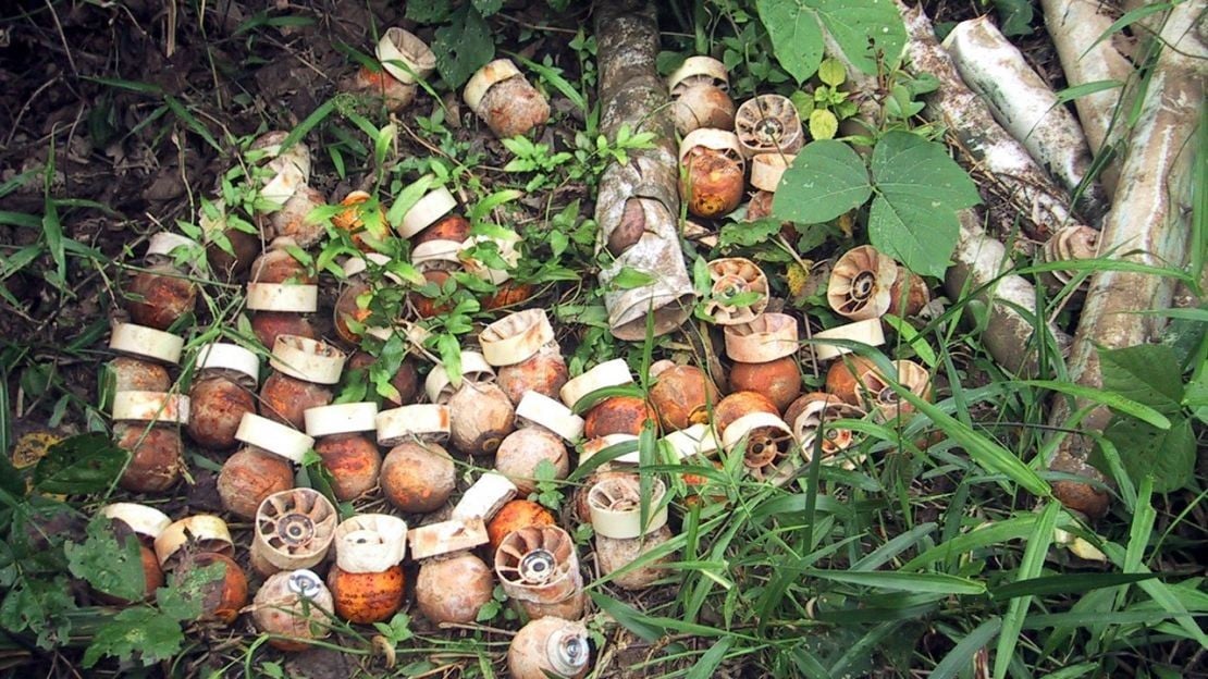 BLU 24 cluster munitions in La