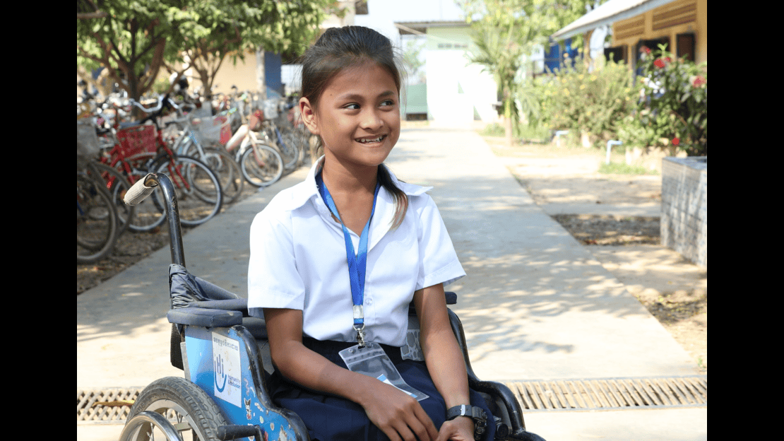 In Cambodia, Meymey is continuing her education thanks to inclusive education