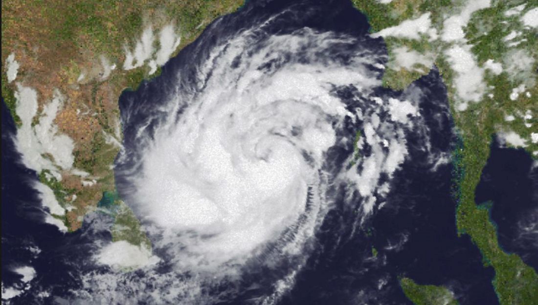 Cyclonic storm Mocha approaching the coast of Bangladesh and Myanmar (picture date: 12th May 2023) 