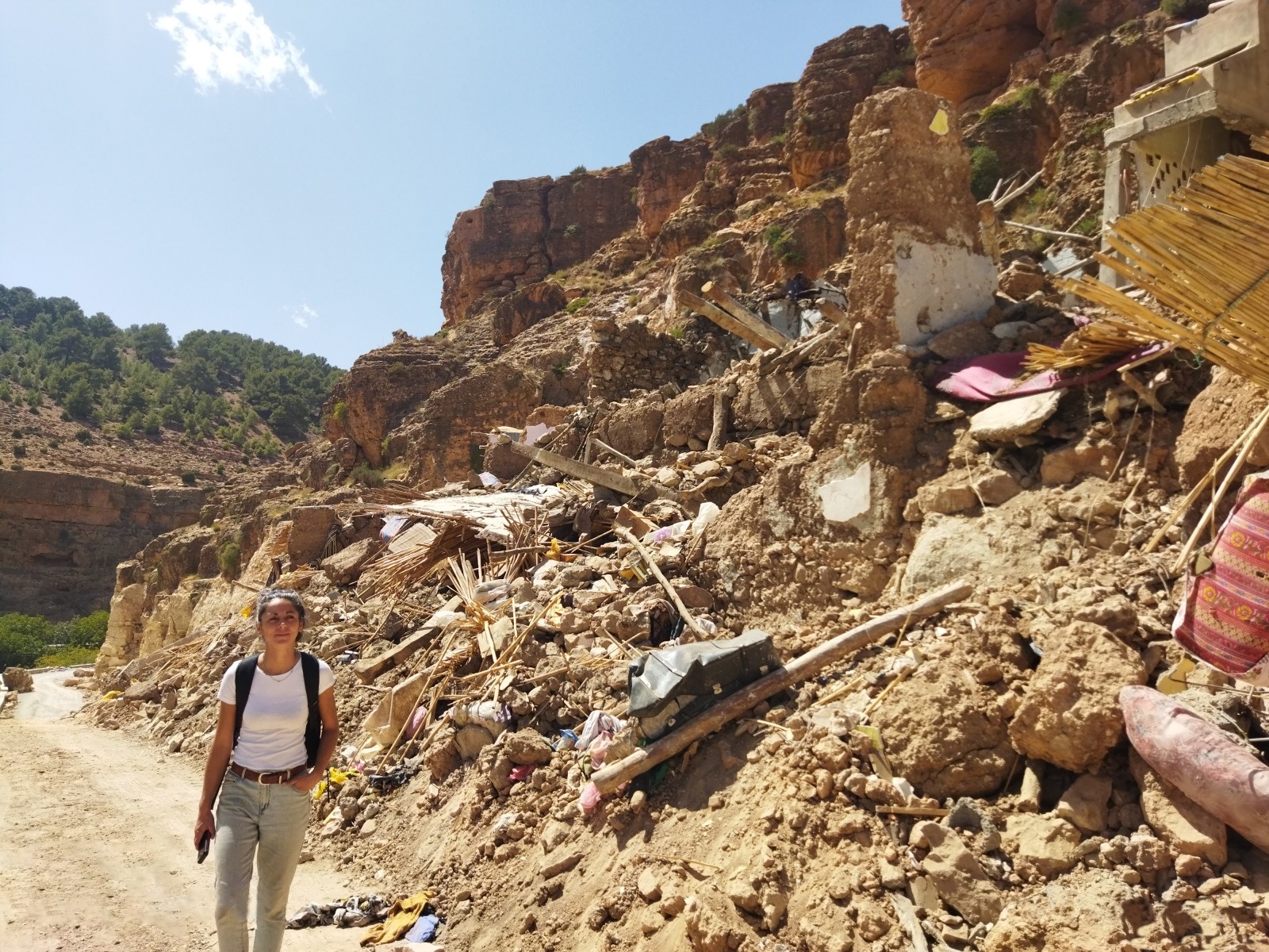 Shot of a douar, in Amizmiz (Al Haouz province), affected by the earthquake that struck Morocco on 8 September 2023.