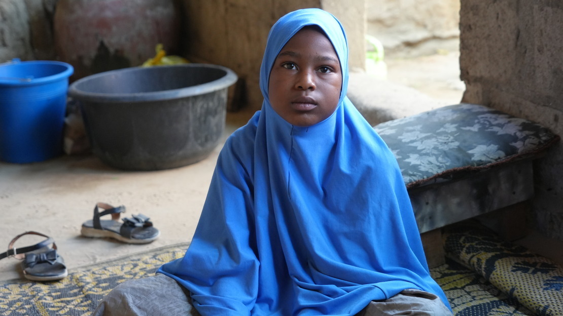 Malika, 10 years old, dreams of becoming a teacher when she grows up. Niger.