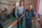 A rehabilitation session in a specialised centre in Sana'a
