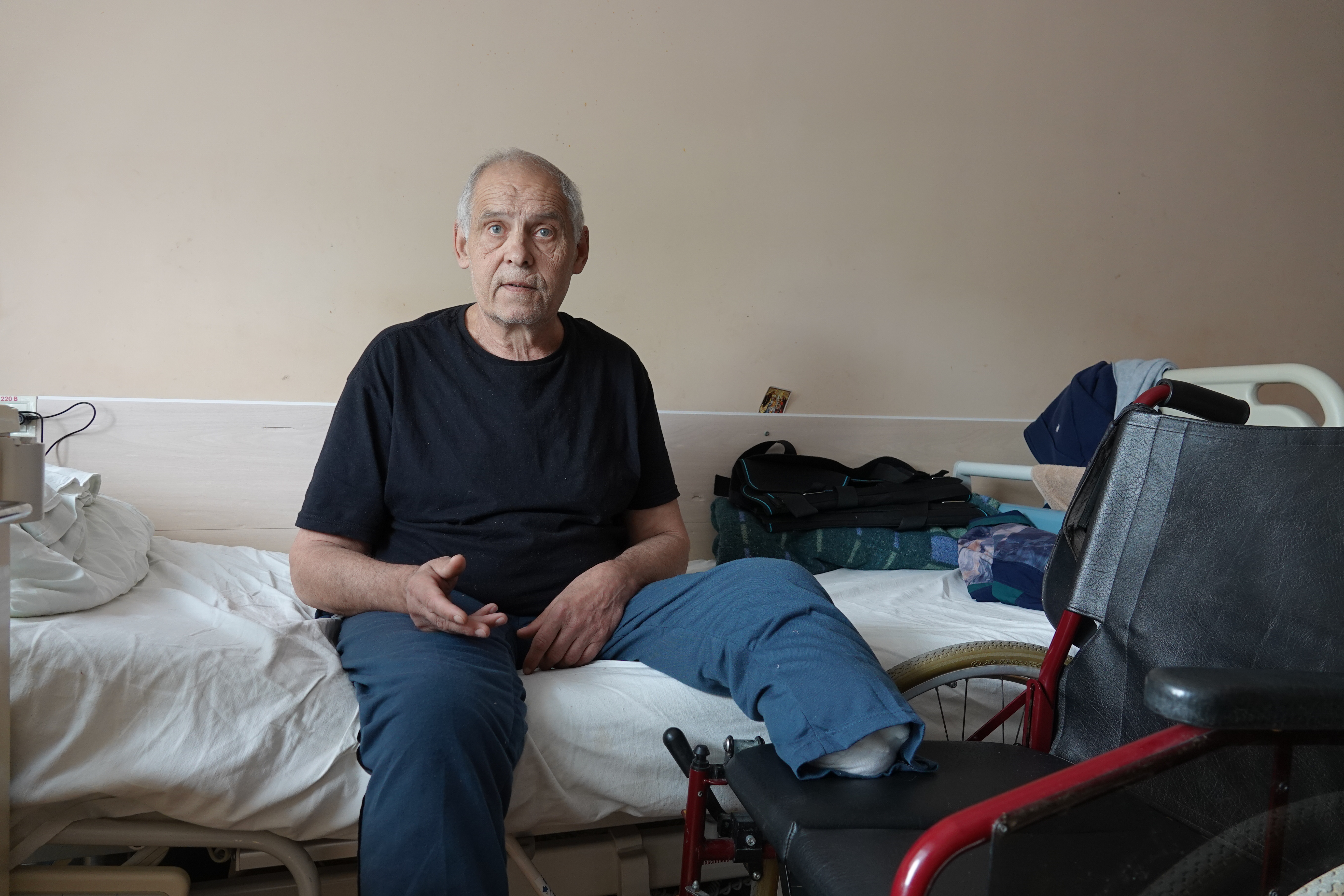 "I'm alive!” Vadim, after weeks spent sheltering from the bombs in a cellar 