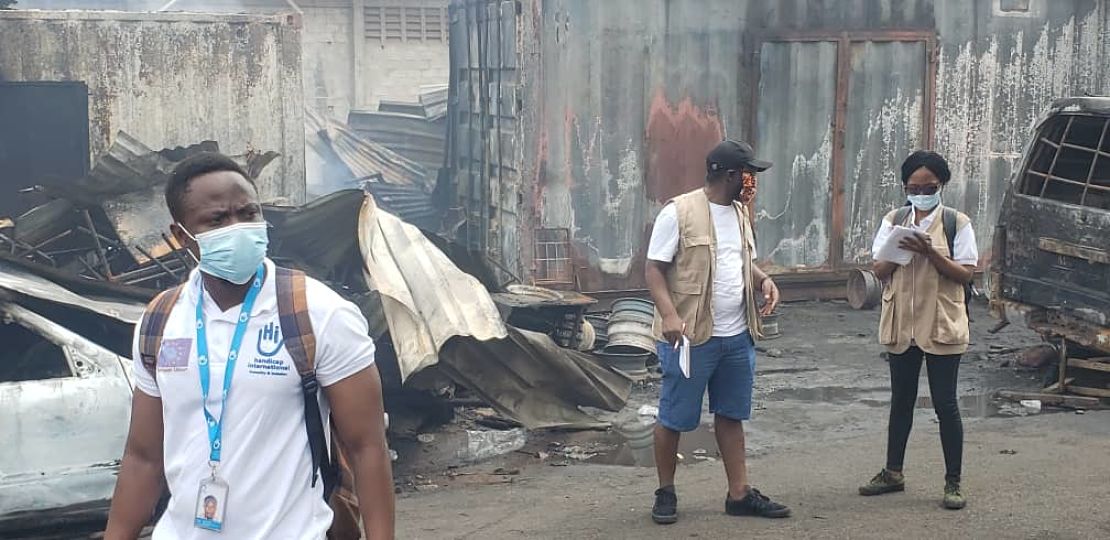 HI mobilises after a deadly explosion in the heart of Freetown, Sierra Leone, in November 2021.