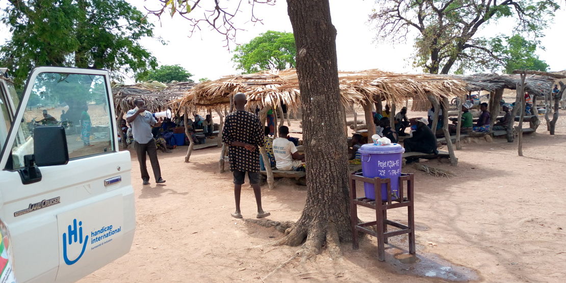 HI teams disseminate prevention messages to the Togolese population to prevent the spread of covid 19