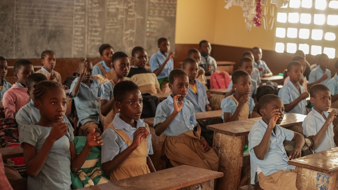 A classroom in Togo