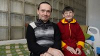 Mykhailo Artamonov and his mother Tamara Artamonov moved to the Ocean of Kindness community center for people with limited mobility, advanced age and disabilities 