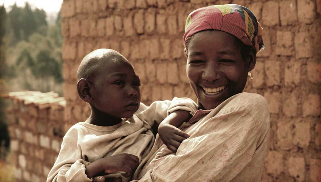 Sadock and his mother, Burundi