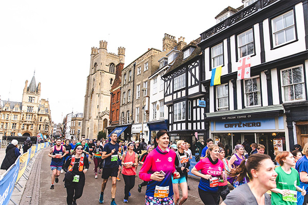 Runners at Cambridge Half Marathon