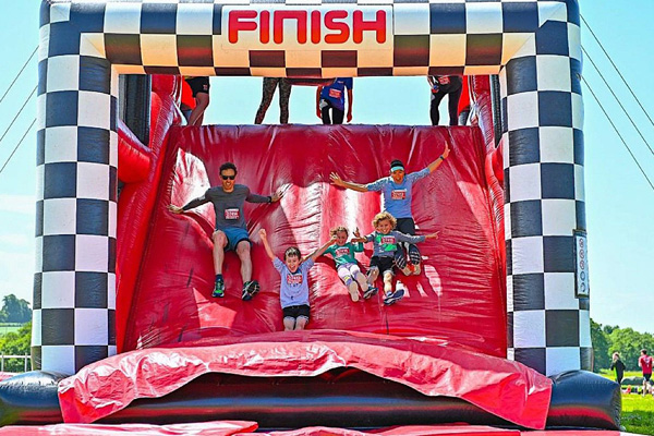 Group of participants at Inflatable 5K