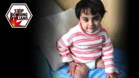 Malak was badly injured in a bombing in Syria and lost one of her legs as a result.