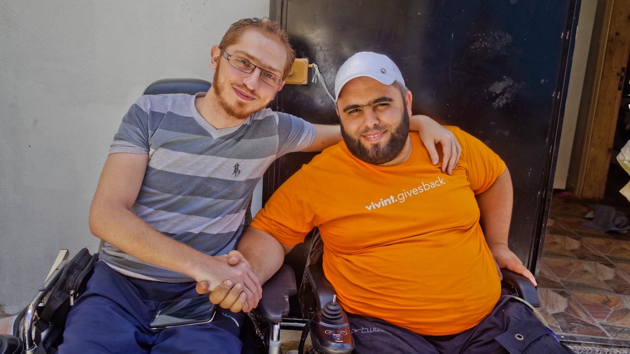 Mohammad and Ayman, two inseparable friends.; }}