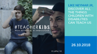 Arthur and Neymar Jr, HI ambassador, sign 'education for all'; }}