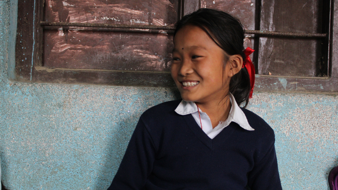 Sundari, 11 is smiling; }}