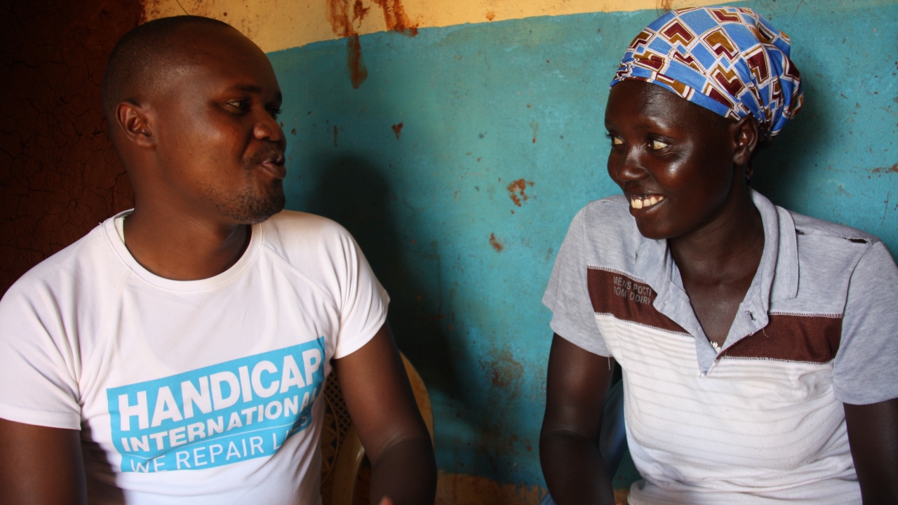 Christine, 32, is one of Handicap International’s community peace representatives in Western Kenya.; }}