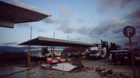 Damage in Palu city centre, Sulawesi.