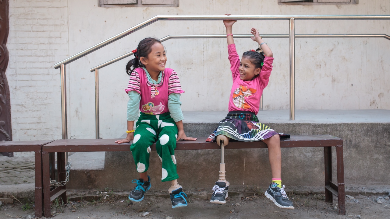 Nirmala and Khembro both lost their legs in the earthquake.; }}