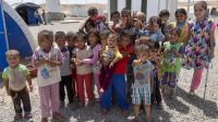 Iraqis in a camp for internally displaced people