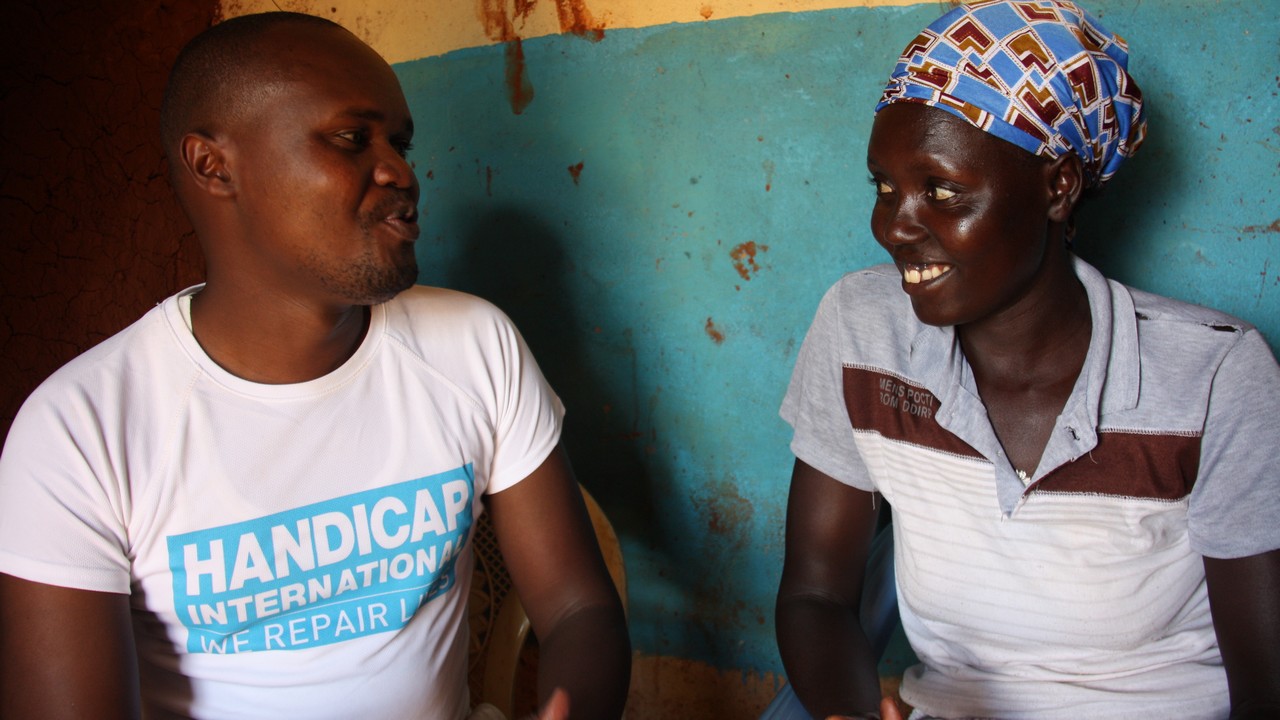 Christine, a Handicap Inernational peace ambassador, Kenya.; }}