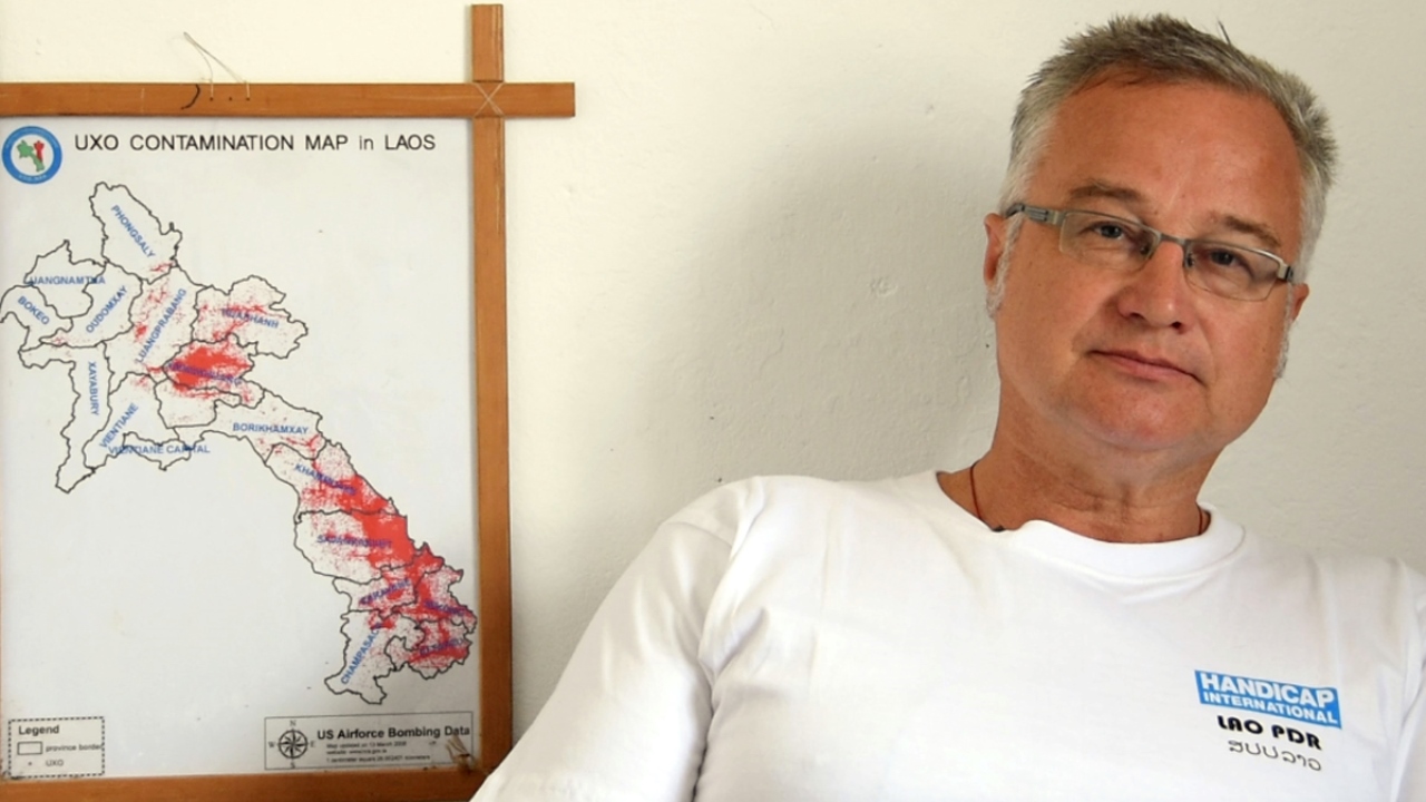 Leonard Kaminski in Xepon, Laos. ; }}