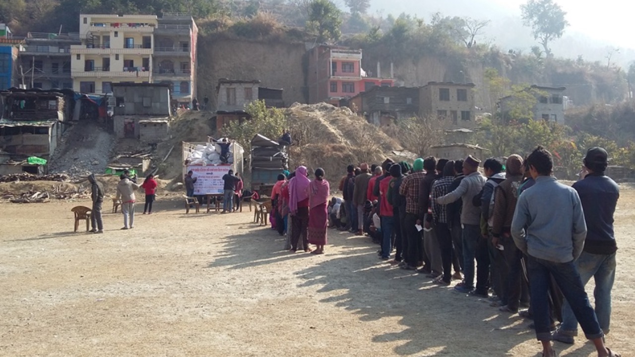 More than 1600 winter kits have been supplied to more than 1600 most vulnerable families affected by earthquake in underserved communities in Kavre district.; }}