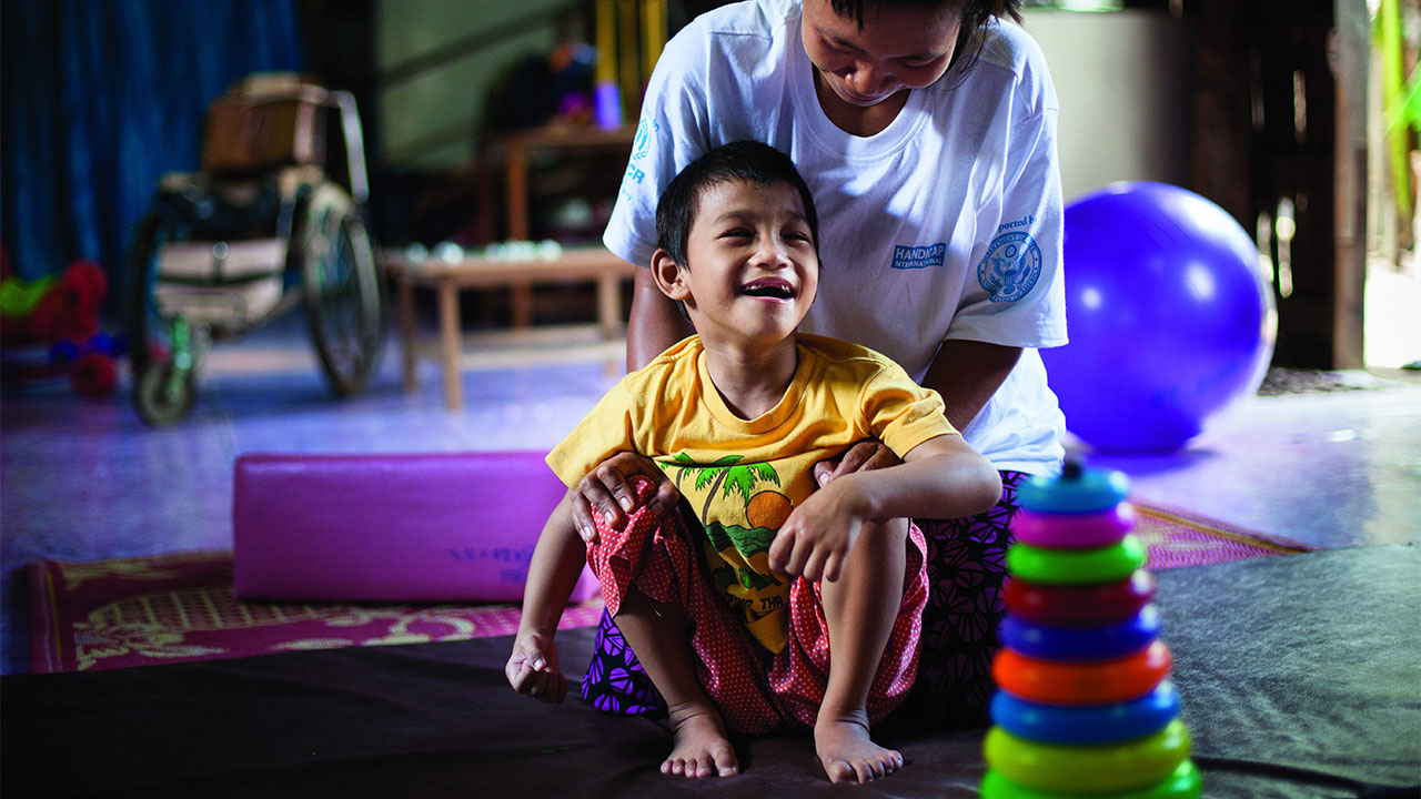 Naw Mu Eh Gay, an 8 year old child in Mae La refugee camp, Thailand.; }}